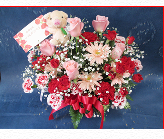 母の日アレンジメントB｜ニュー花矢【新宿区下落合のお花屋さん】